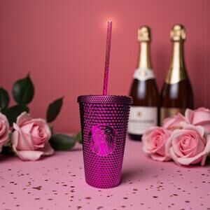 Starbucks 2022 Sangria Studded Bling Tumbler 16 oz Fall Winter Holiday NWT